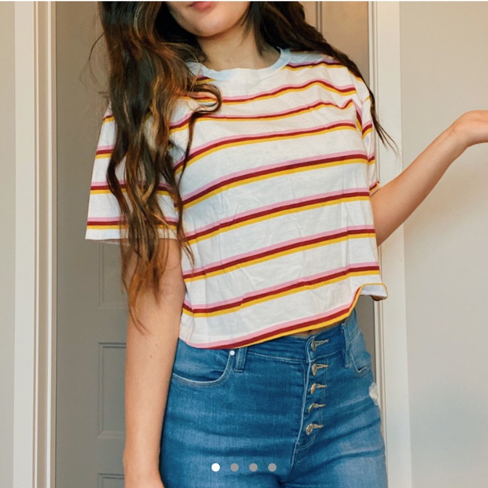 stripped crop top